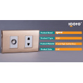 Igoto South American 2 Gang 2pin Wall Switch e Socket